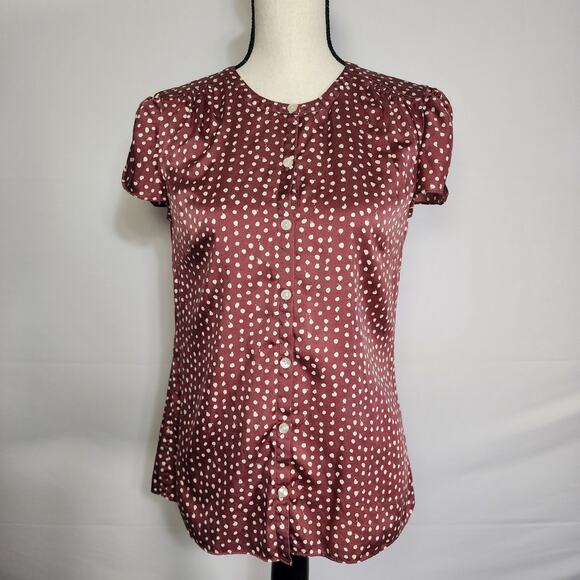 Banana Republic Women's Silk Blend Button-up Blouse - Picture 1 of 6